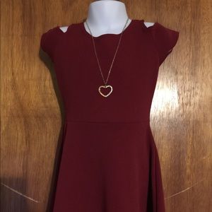 Garnet colored cute 4 U A- line dress SZ:6X